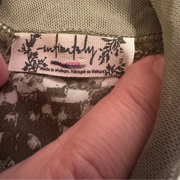 Free People Snakeskin Print One-Piece Bodysuit Olive Green Strappy Back Size XS - Picture 6 of 8